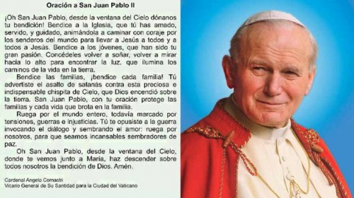 san juan pablo II estampa